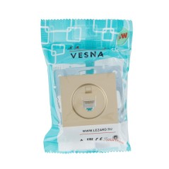 Розетка компьютерная VESNA зол. LEZARD 742-3688-139