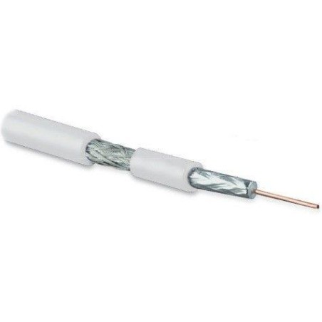 Кабель COAX-SAT703N-WH-100 коаксиальный SAT703N 75Ом жил. - 17 AWG (1.13мм медьsolid) экран - фольга+оплетка (луженная медь 45пр