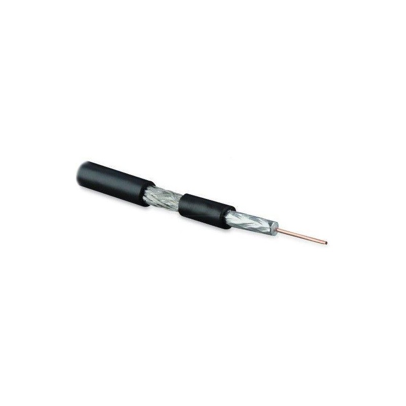 Кабель COAX-SAT703N-BK-100 коаксиальный SAT703N 75Ом жил. - 17 AWG (1.13мм медьsolid) экран - фольга+оплетка (луженная медь 45пр