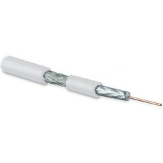 Кабель COAX-SAT703N-WH-500 коаксиальный SAT703N 75Ом жил. - 17 AWG (1.13мм медьsolid) экран - фольга+оплетка (луженная медь 45пр
