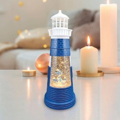 Светильник декоративный "Маяк синий" с конфетти и подсветкой USB Neon-Night 501-171