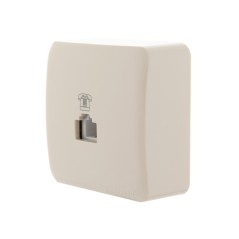Розетка телефонная Viola RJ11 евро стандарт крем. LEZARD 751-0300-137