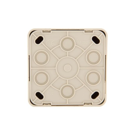 Розетка компьютерная 1-м ОП Viola RJ45 крем. LEZARD 751-0300-139