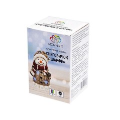 Фигура керамическая "Снеговичок в шарфе" 7.5х6.5х12см 0.1Вт IP20 Neon-Night 505-015