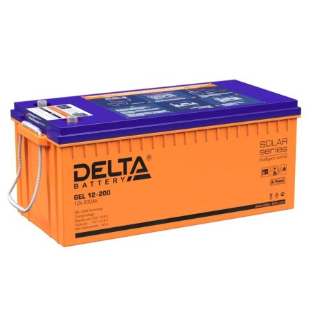 Аккумулятор GEL 12В 200А.ч Delta GEL 12-200