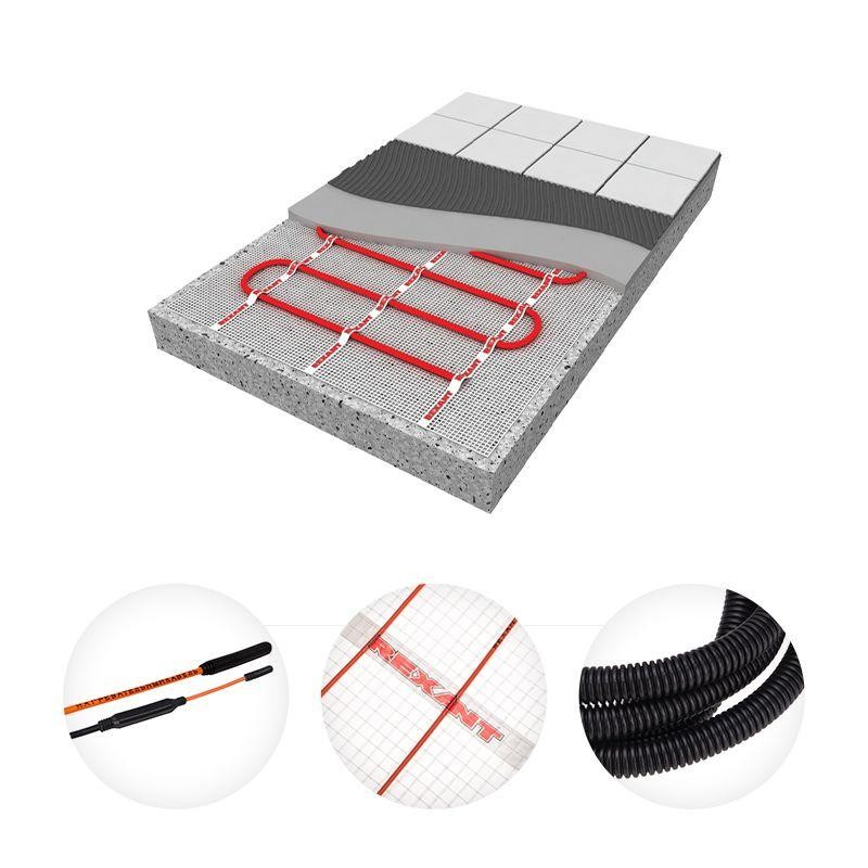 Комплект "Теплый пол" (мат) двухжил. 320Вт 0.5х4м 2кв.м Extra Rexant 51-0504 Комплект "Теплый пол" (мат) двухжил. 320Вт 0.5х4м 2кв.м Extra Rexant 51-0504