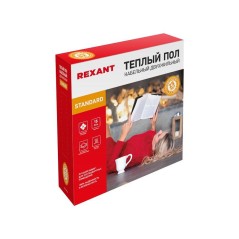 Комплект "Теплый пол" (кабель) двухжил. 1200Вт 80м 7.5-10кв.м RND-80-1200 в стяжку Rexant 51-0518-3