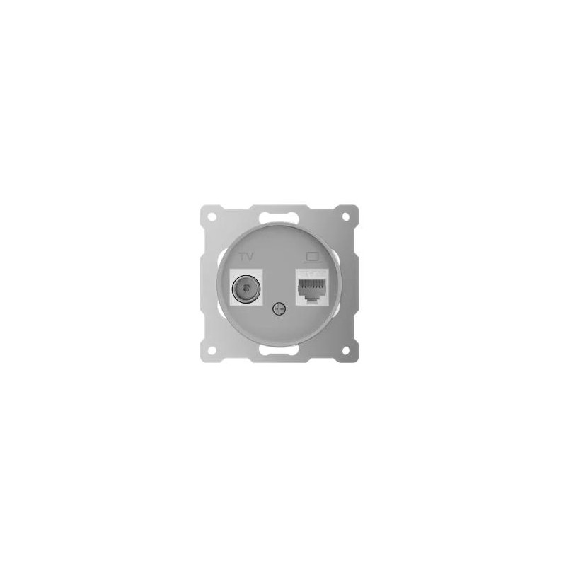 Розетка компьютерная + телевизионная 2-м СП Florence RJ45 + TV кат.5E механизм сер. (1E20811302) OneKeyElectro 7700246 Розетка компьютерная + телевизионная 2-м СП Florence RJ45 + TV кат.5E механизм сер. (1E20811302) OneKeyElectro 7700246