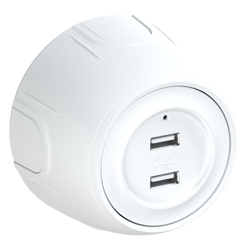 Розетка USB 2-м Rotondo с подсветкой бел. OneKeyElectro 7700896 Розетка USB 2-м Rotondo с подсветкой бел. OneKeyElectro 7700896