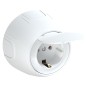 Розетка Rotondo с заземл. с защ. крышкой винтов. контакты бел. OneKeyElectro 7700946