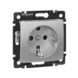 Розетка 1-м СП Valena 16А IP21 230/250В 2P+E с заземл. защ. шторки на винтах механизм алюм. Leg 770121 Розетка 1-м СП Valena 16А IP21 230/250В 2P+E с заземл. защ. шторки на винтах механизм алюм. Leg 770121