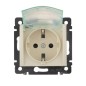 Розетка 1-м СП Valena 16А IP44 2P+E защ. шторки с крышкой немецк. стандарт механизм сл. кость Leg 774120 Розетка 1-м СП Valena 16А IP44 2P+E защ. шторки с крышкой немецк. стандарт механизм сл. кость Leg 774120