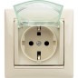 Розетка 1-м СП Valena 16А IP44 2P+E защ. шторки с крышкой немецк. стандарт механизм сл. кость Leg 774120 Розетка 1-м СП Valena 16А IP44 2P+E защ. шторки с крышкой немецк. стандарт механизм сл. кость Leg 774120