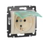 Розетка 1-м СП Valena 16А IP44 2P+E защ. шторки с крышкой немецк. стандарт механизм сл. кость Leg 774120 Розетка 1-м СП Valena 16А IP44 2P+E защ. шторки с крышкой немецк. стандарт механизм сл. кость Leg 774120