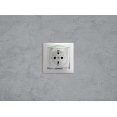 Розетка 1-м СП Valena 16А IP44 2P+E с заземл. защ. шторки с крышкой немецк. стандарт механизм бел. Leg 774220