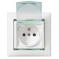 Розетка 1-м СП Valena 16А IP44 2P+E с заземл. защ. шторки с крышкой немецк. стандарт механизм бел. Leg 774220 Розетка 1-м СП Valena 16А IP44 2P+E с заземл. защ. шторки с крышкой немецк. стандарт механизм бел. Leg 774220