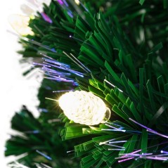 Ель новогодняя с шишками 150см LED тепл. бел. 25Вт IP20 фибро-оптика Neon-Night 533-216