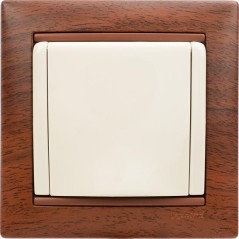 Розетка 1-м СП Valena 16А IP21 2P+E с заземл. защ. шторки с крышкой винты механизм сл. кость Leg 774322