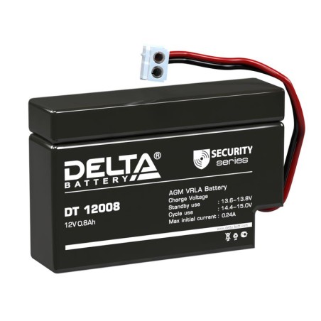 Аккумулятор ОПС 12В 0.8А.ч Delta DT 12008 (T9)