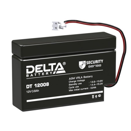 Аккумулятор ОПС 12В 0.8А.ч Delta DT 12008 (T13)
