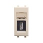 Розетка USB 1мод. Avanti "Ванильная дымка" тип А-А модульная DKC 4405401