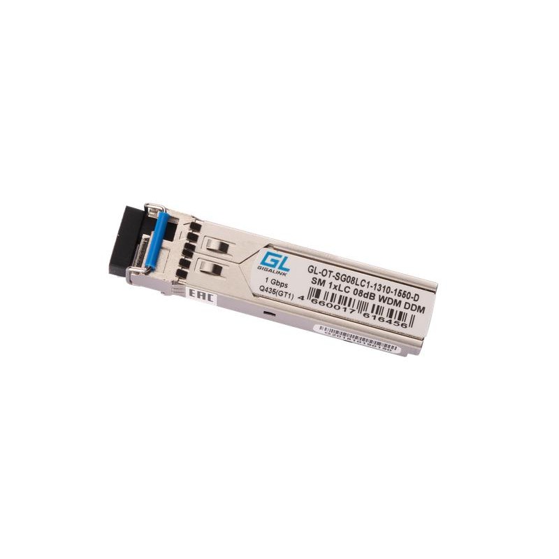 Модуль SFP WDM 1.25Гбит/с одно волокно SM LC Tx:1310/Rx:1550нм DDM 8дБ до 3км NIKOMAX GL-OT-SG08LC1-1310-1550-D Модуль SFP WDM 1.25Гбит/с одно волокно SM LC Tx:1310/Rx:1550нм DDM 8дБ до 3км NIKOMAX GL-OT-SG08LC1-1310-1550-D