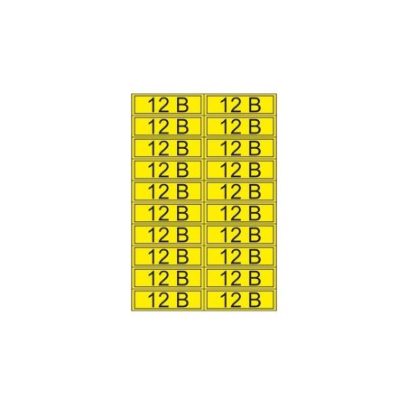 Наклейка знак электробезопасности "12В" 15х50мм Rexant 55-0001