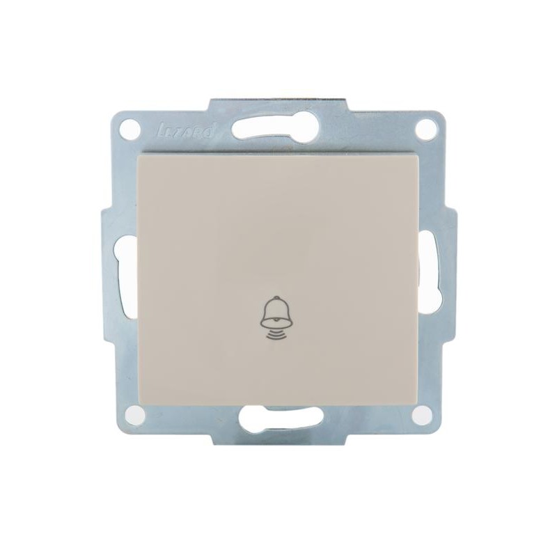 Механизм кнопки звонка 1-кл. 1п СП Karina 10А IP20 крем. LEZARD 707-0388-103