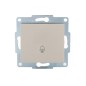 Механизм кнопки звонка 1-кл. 1п СП Karina 10А IP20 крем. LEZARD 707-0388-103