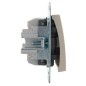 Механизм кнопки звонка 1-кл. 1п СП Karina 10А IP20 крем. LEZARD 707-0388-103