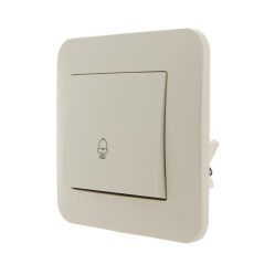 Механизм кнопки звонка 1-кл. 1п СП Karina 10А IP20 крем. LEZARD 707-0388-103