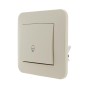 Механизм кнопки звонка 1-кл. 1п СП Karina 10А IP20 крем. LEZARD 707-0388-103
