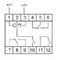 Реле промежуточное PK-4PZ/48 (48В AC/DC 1 модуль монтаж на DIN-рейке 4х8А 2NO/NC+2NO IP20) F@F EA06.001.028