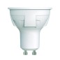 Лампа светодиодная LED-JCDR 6W/WW/GU10/FR/DIM PLP01WH Яркая JCDR 6Вт матовая 3000К тепл. бел. GU10 диммир. (упак. картон) Uniel 