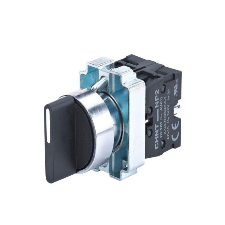 Переключатель NP2-BD45 2 положения возвратом 1НО+1НЗ IP40 (R) CHINT 573984