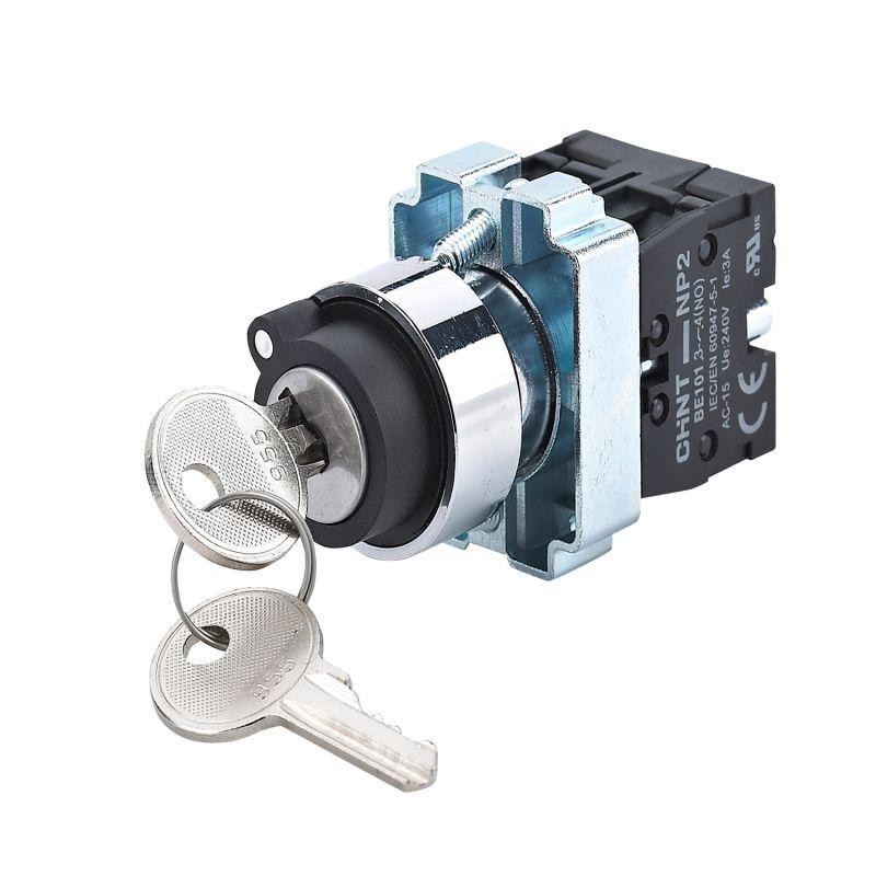 Переключатель NP2-BG35 3 положения фиксацией 1НО+1НЗ IP40 (R) CHINT 574654