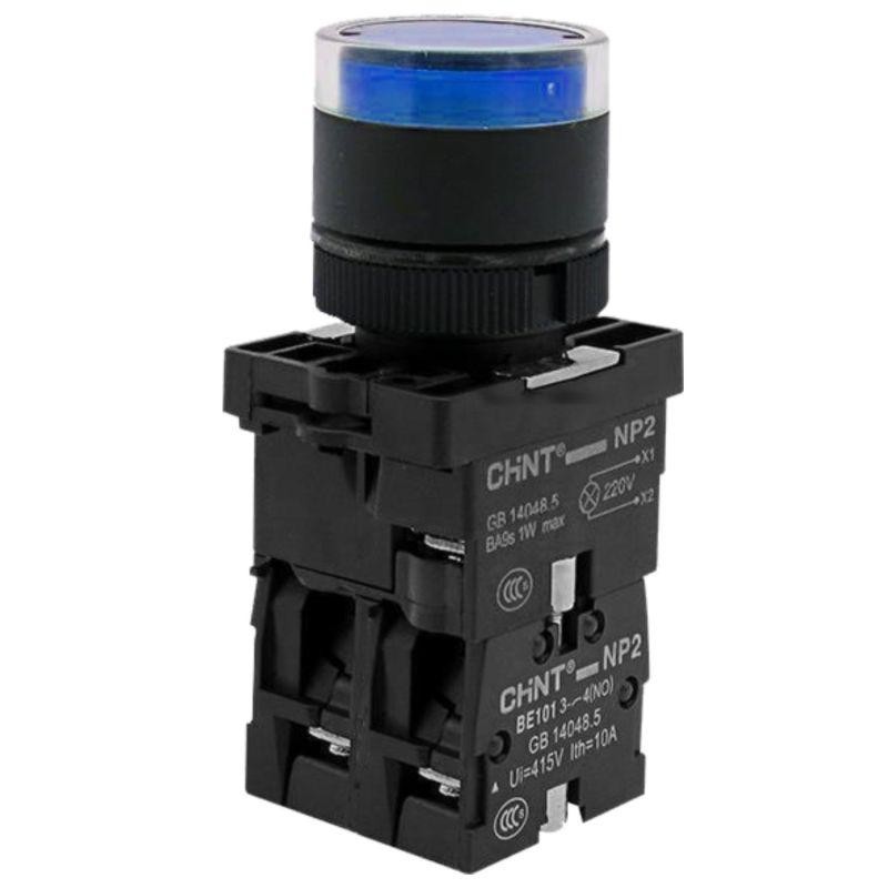 Кнопка управления NP2-BW1661 выступающая 1НО AC/DC230В (LED) IP40 (R) син. CHINT 575780 Кнопка управления NP2-BW1661 выступающая 1НО AC/DC230В (LED) IP40 (R) син. CHINT 575780