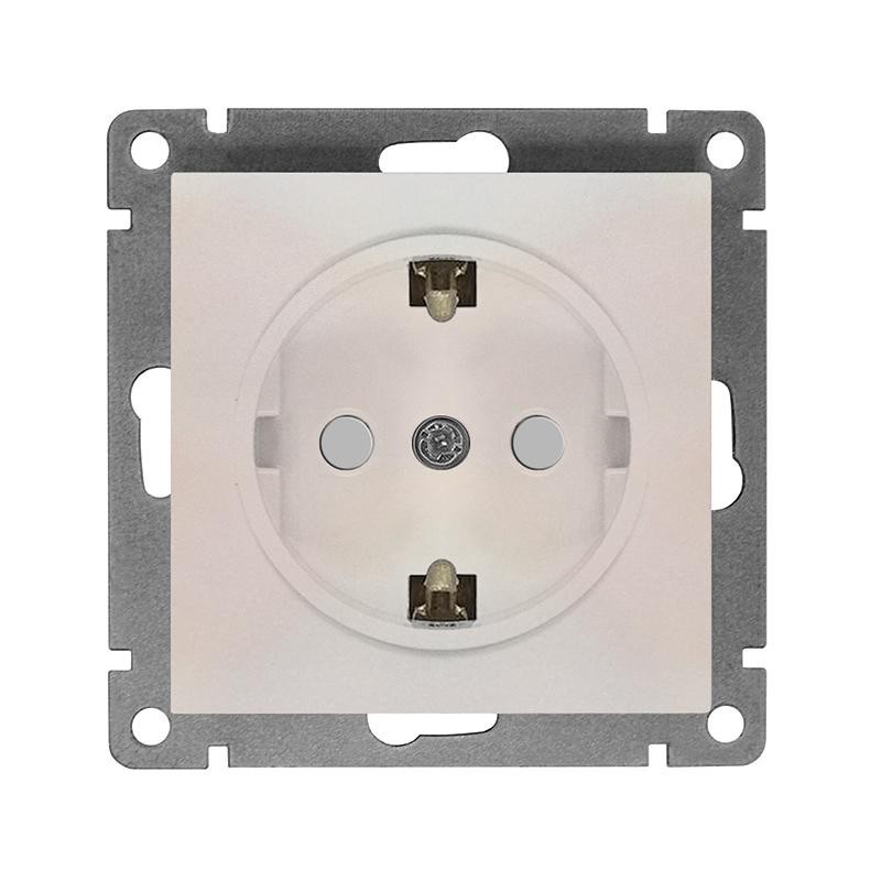 Розетка 1-м СП Афина 16А IP20 с заземл. защ. шторки механизм жемчуг Universal A0049-OBr Розетка 1-м СП Афина 16А IP20 с заземл. защ. шторки механизм жемчуг Universal A0049-OBr
