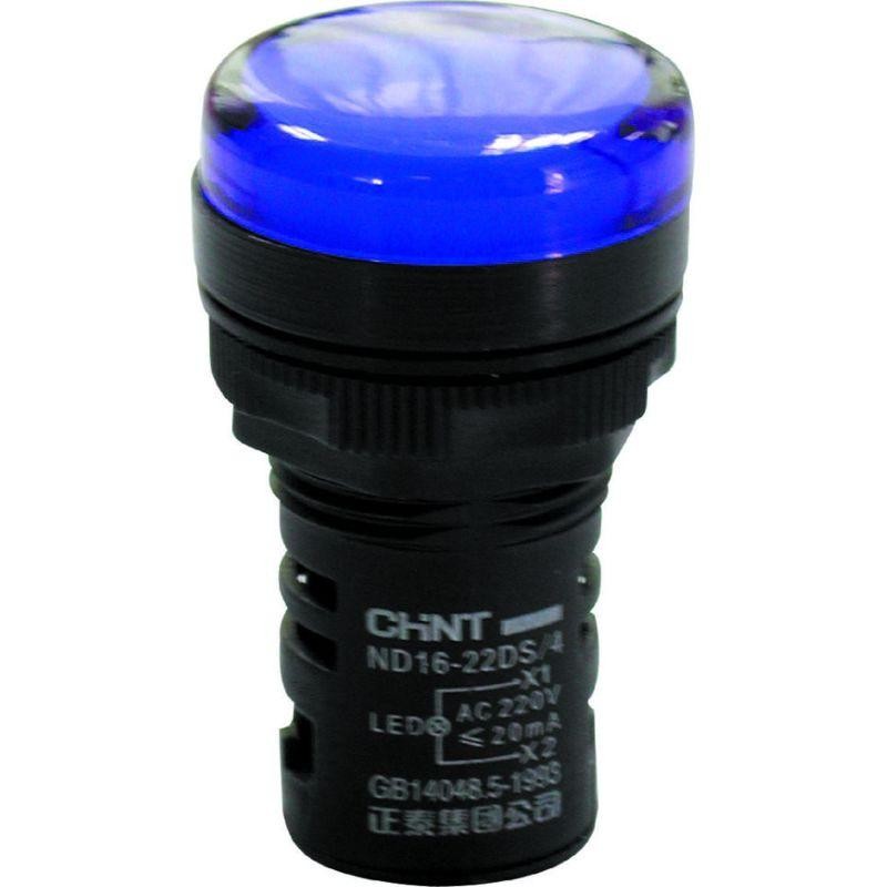 Индикатор ND16-22DS/4 син. AC 230В (R) CHINT 593152 Индикатор ND16-22DS/4 син. AC 230В (R) CHINT 593152