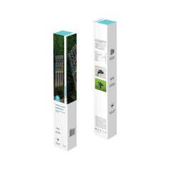 Светильник светодиодный садовый "Каскад Аврора" 5м LED мультиколор 3Вт IP65 с выносной солнечн. панелью 2м, аккум. монтаж в грун