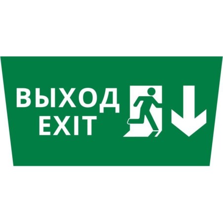 Пиктограмма ДСО-IP65 "Выход Фигура - вниз 1" DEKraft 60467DEK