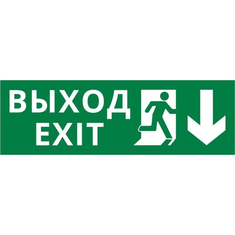 Пиктограмма ДСО-IP65-Н "Выход Фигура - вниз 1" DEKraft 60510DEK Пиктограмма ДСО-IP65-Н "Выход Фигура - вниз 1" DEKraft 60510DEK