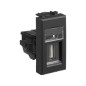 Розетка USB 2.0 1мод. Avanti "Черный матовый" тип А-А модульная DKC 4412401 Розетка USB 2.0 1мод. Avanti "Черный матовый" тип А-А модульная DKC 4412401