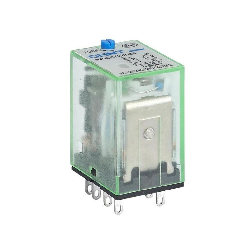 Реле промежуточное с кнопкой тестирования NJDC-17(D)/4ZS 4 конт. с инд. LED 3А DC12В (R) CHINT 651143 Реле промежуточное с кнопкой тестирования NJDC-17(D)/4ZS 4 конт. с инд. LED 3А DC12В (R) CHINT 651143