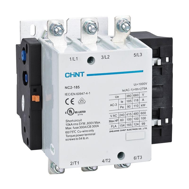 Контактор NC2-185 185А кат. 380-415В AC AC-3 (R) CHINT 671692 Контактор NC2-185 185А кат. 380-415В AC AC-3 (R) CHINT 671692