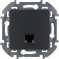 Розетка компьютерная Inspiria RJ45 кат.6 UTP механизм антрацит Leg 673833 Розетка компьютерная Inspiria RJ45 кат.6 UTP механизм антрацит Leg 673833