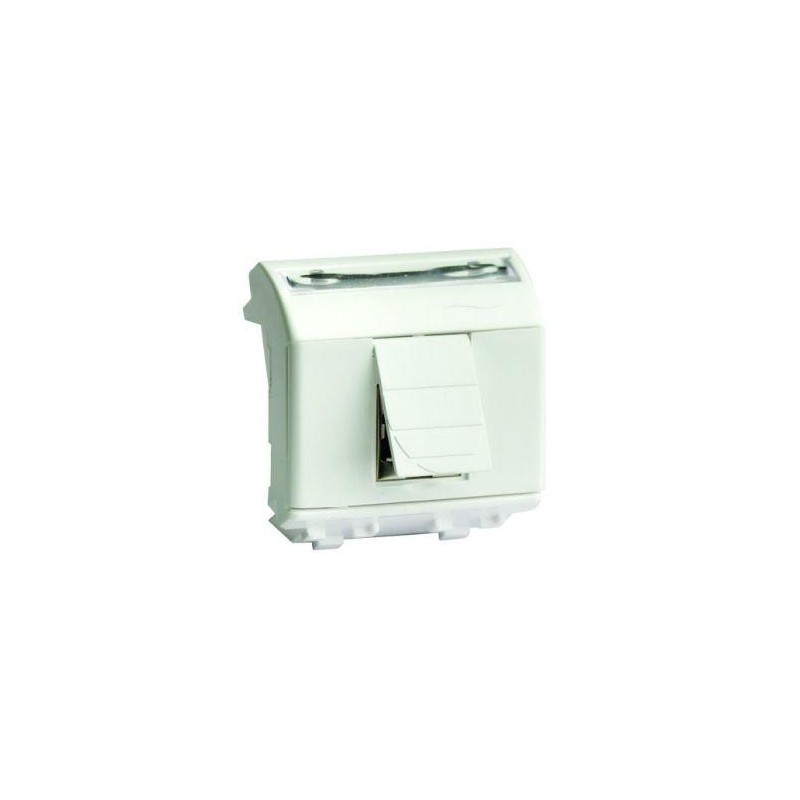 Розетка компьютерная СП 2мод. Brava RJ45 кат.5E экранир. сл. кость DKC 75450S