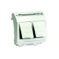 Розетка компьютерная 2-м СП 2мод. Brava RJ45 кат.6 сл. кость DKC 75452S Розетка компьютерная 2-м СП 2мод. Brava RJ45 кат.6 сл. кость DKC 75452S