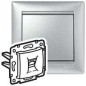 Розетка компьютерная 1-м СП Valena RJ45 ISDN/интернет 8 контакт. механизм алюм. Leg 770141 Розетка компьютерная 1-м СП Valena RJ45 ISDN/интернет 8 контакт. механизм алюм. Leg 770141