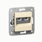 Розетка компьютерная + телефонная 2-м СП Cariva RJ45 + RJ11 кат.6 UTP механизм сл. кость Leg 773740 Розетка компьютерная + телефонная 2-м СП Cariva RJ45 + RJ11 кат.6 UTP механизм сл. кость Leg 773740